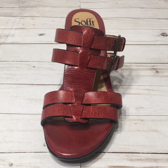 Sofft red sandal heels Sascha - Picture 10 of 11